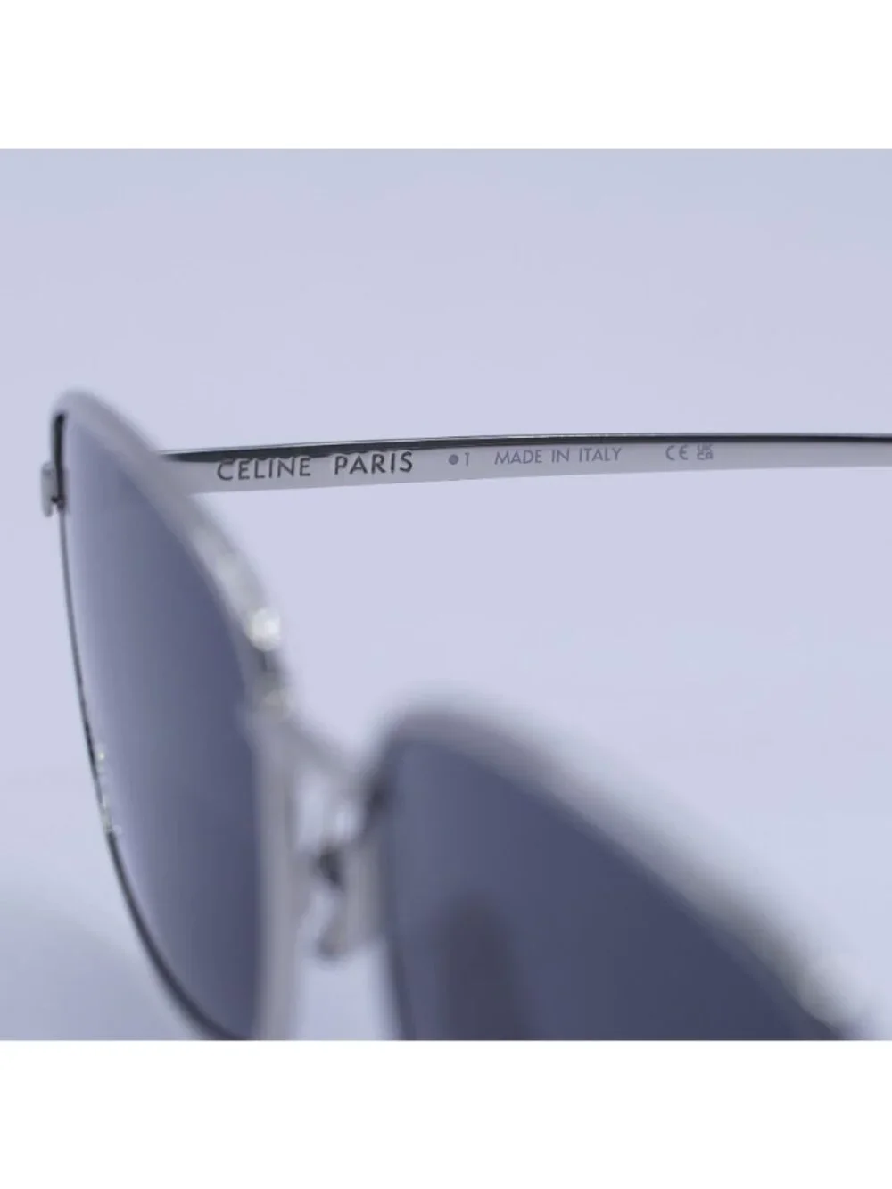 Celine CL40285U RHINESTONE TRIOMPHE 16A Sunglasses Palladium Rectangle Frame